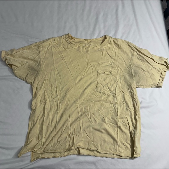 American Eagle, L, yellow, boxy t shirt - Picture 1 of 3